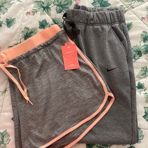 Workout duo. Grey Nike sweats and New Tek Gear workout shorts